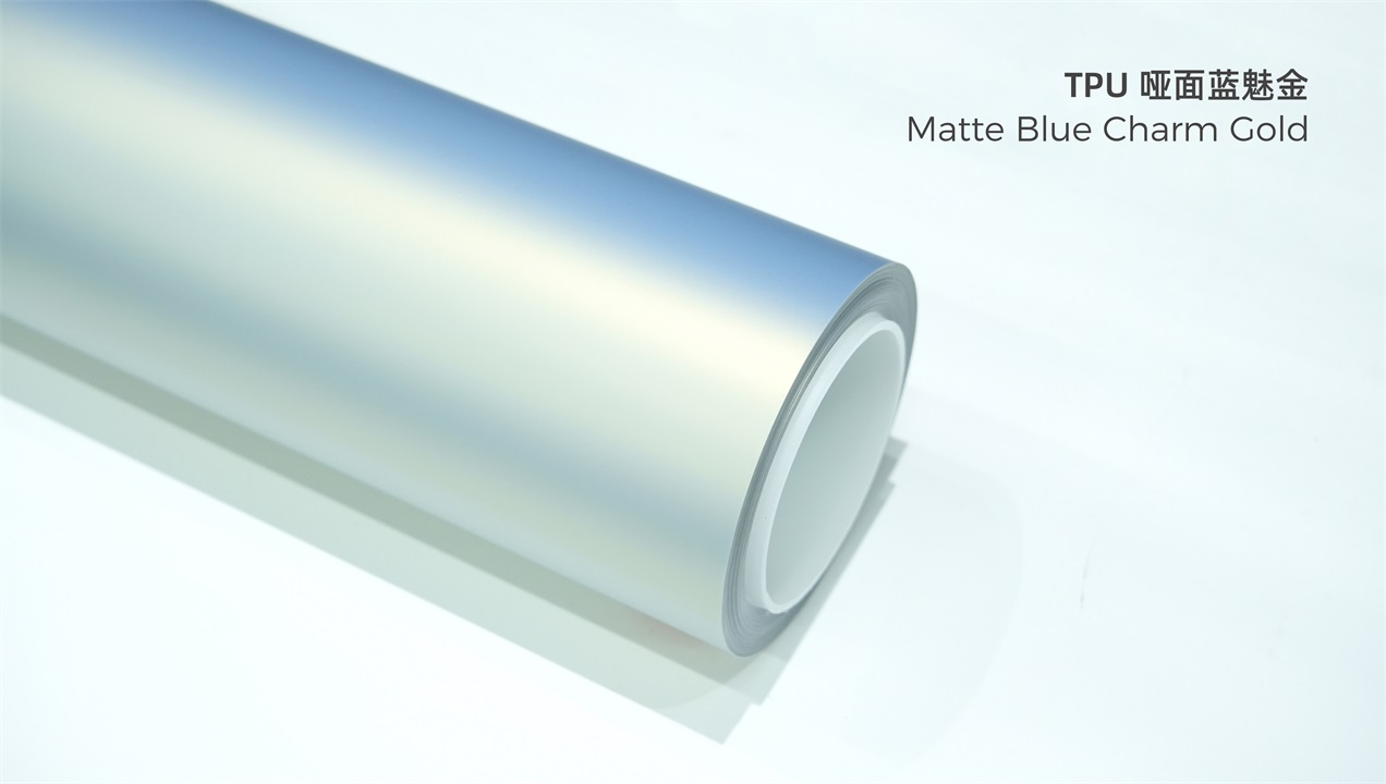 ELOV PPF-CP251 Matte Blue Charm Gold color paint protection film roll