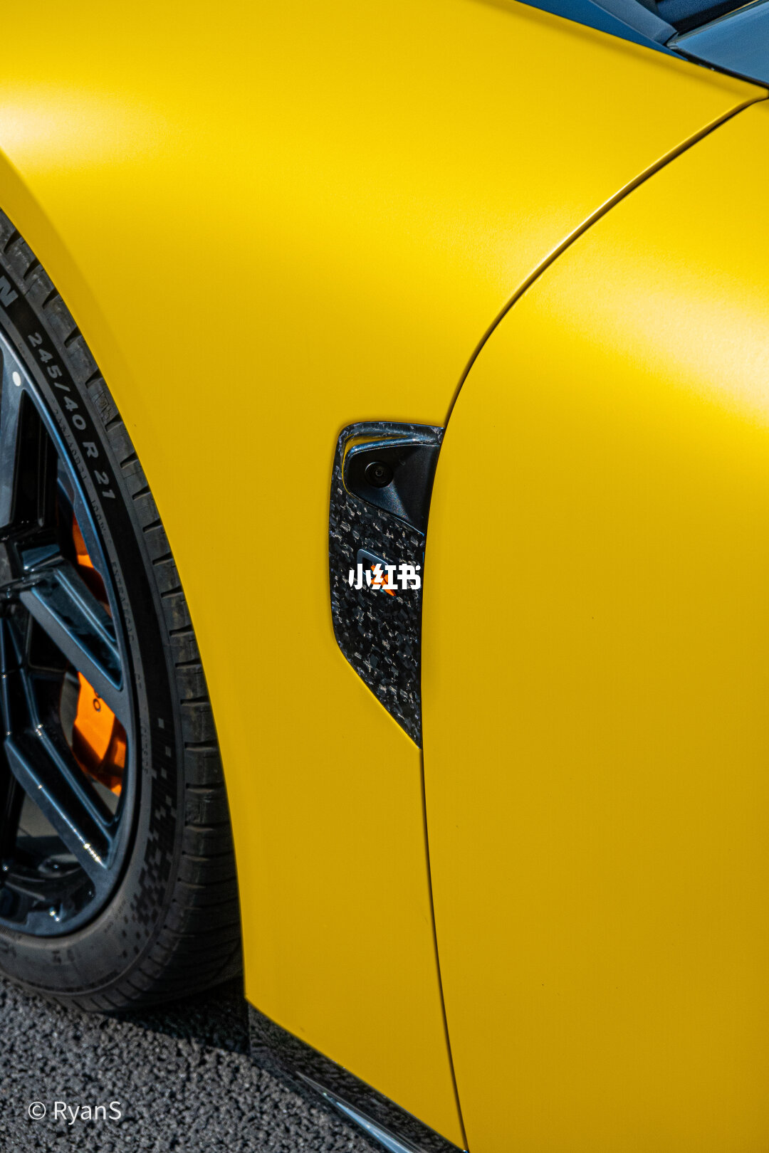 ELOV PPF-CP252 Matte Sports Yellow color PPF application on car - image 2