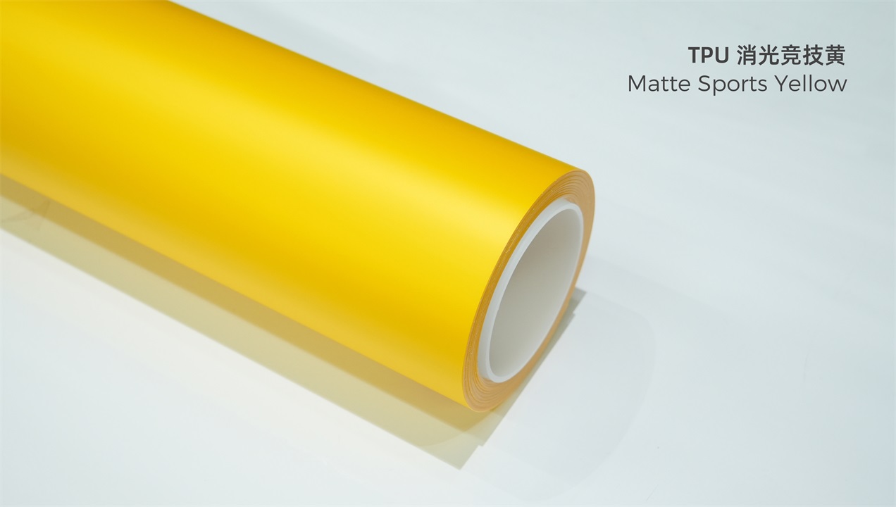 ELOV PPF-CP252 Matte Sports Yellow color paint protection film roll