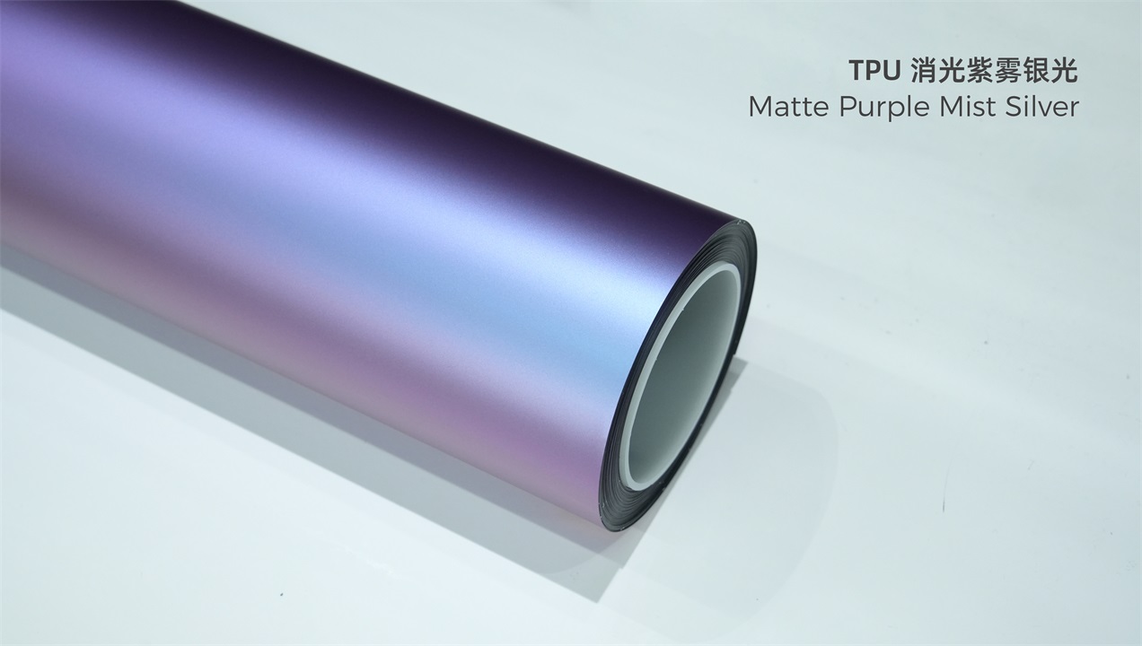 ELOV PPF-CP258 Matte Purple Mist Silver color paint protection film roll