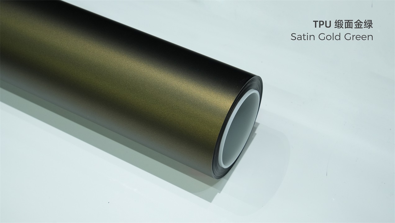 ELOV PPF-CP270 Satin Gold Green color paint protection film roll
