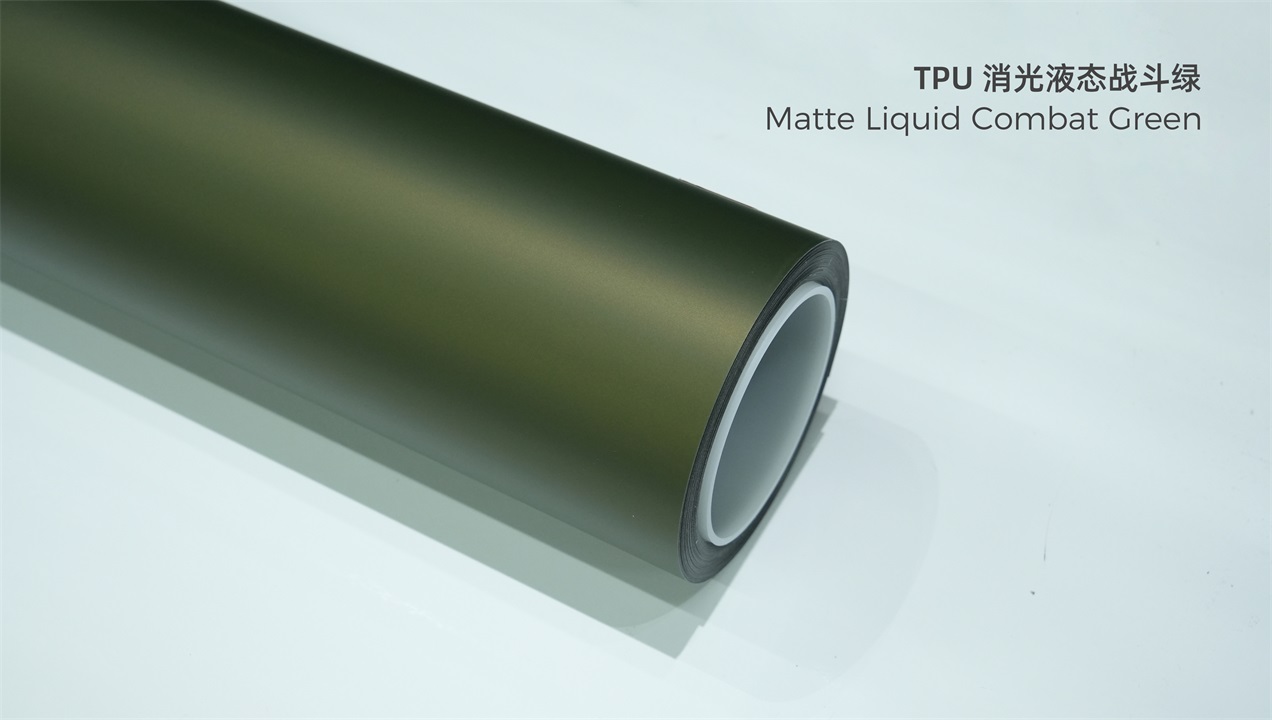 ELOV PPF-CP271 Matte Liquid Combat Green color paint protection film roll