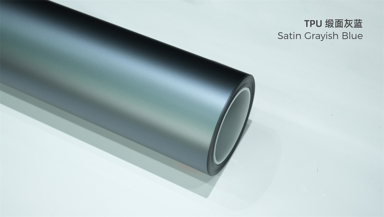 ELOV PPF-CP283 Satin Grayish Blue color paint protection film roll