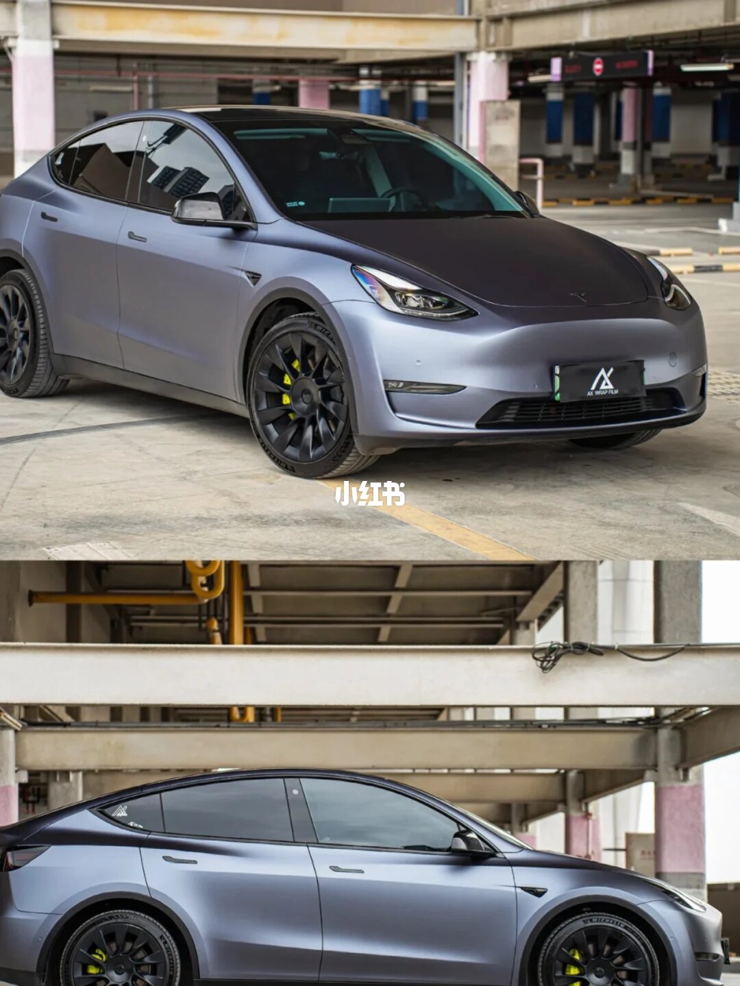 ELOV PPF-CP294 Satin Competition Blue color PPF application on car - image 3