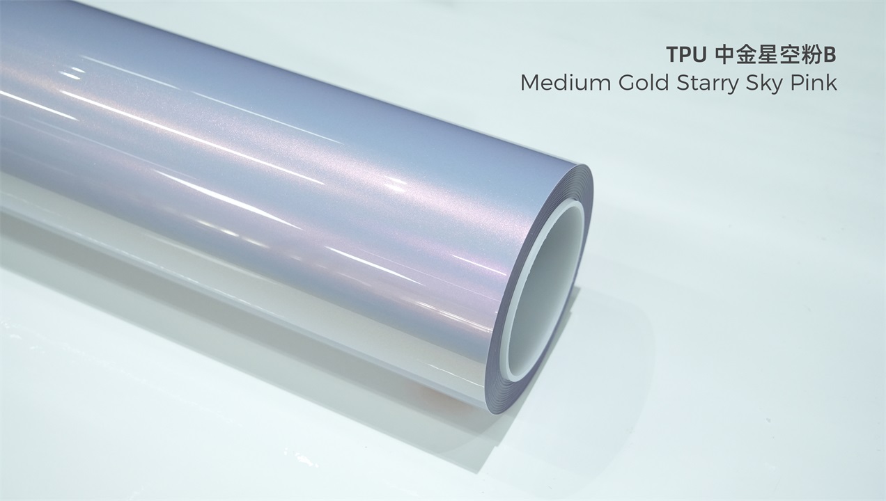 ELOV PPF-CP302 Medium Gold Starry Sky Pink color paint protection film roll
