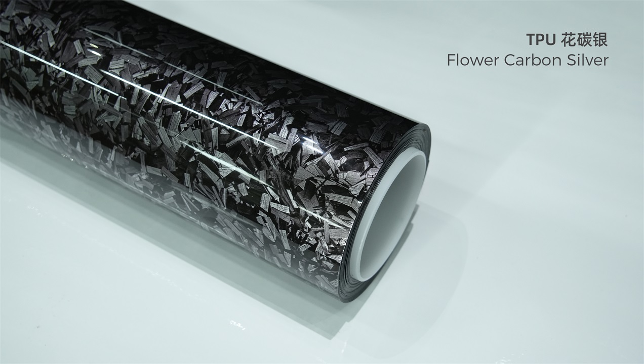 ELOV PPF-CP303 Flower Carbon Silver color paint protection film roll