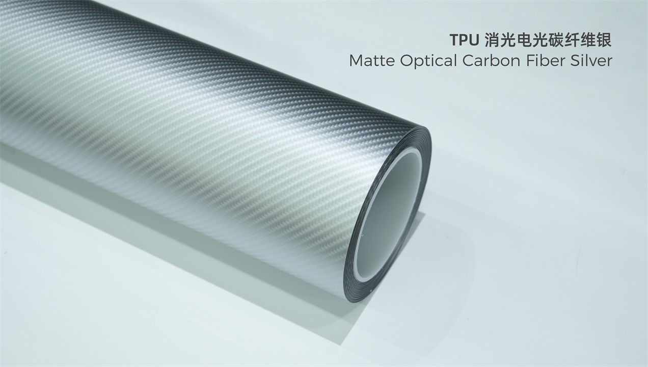 ELOV PPF-CP309 Matte Optical Carbon Fiber Silver color paint protection film roll