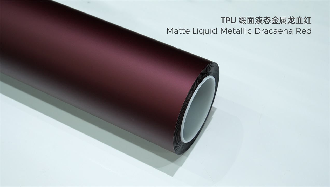 ELOV PPF-CP311 Matte Liquid Metallic Dracaena Red color paint protection film roll