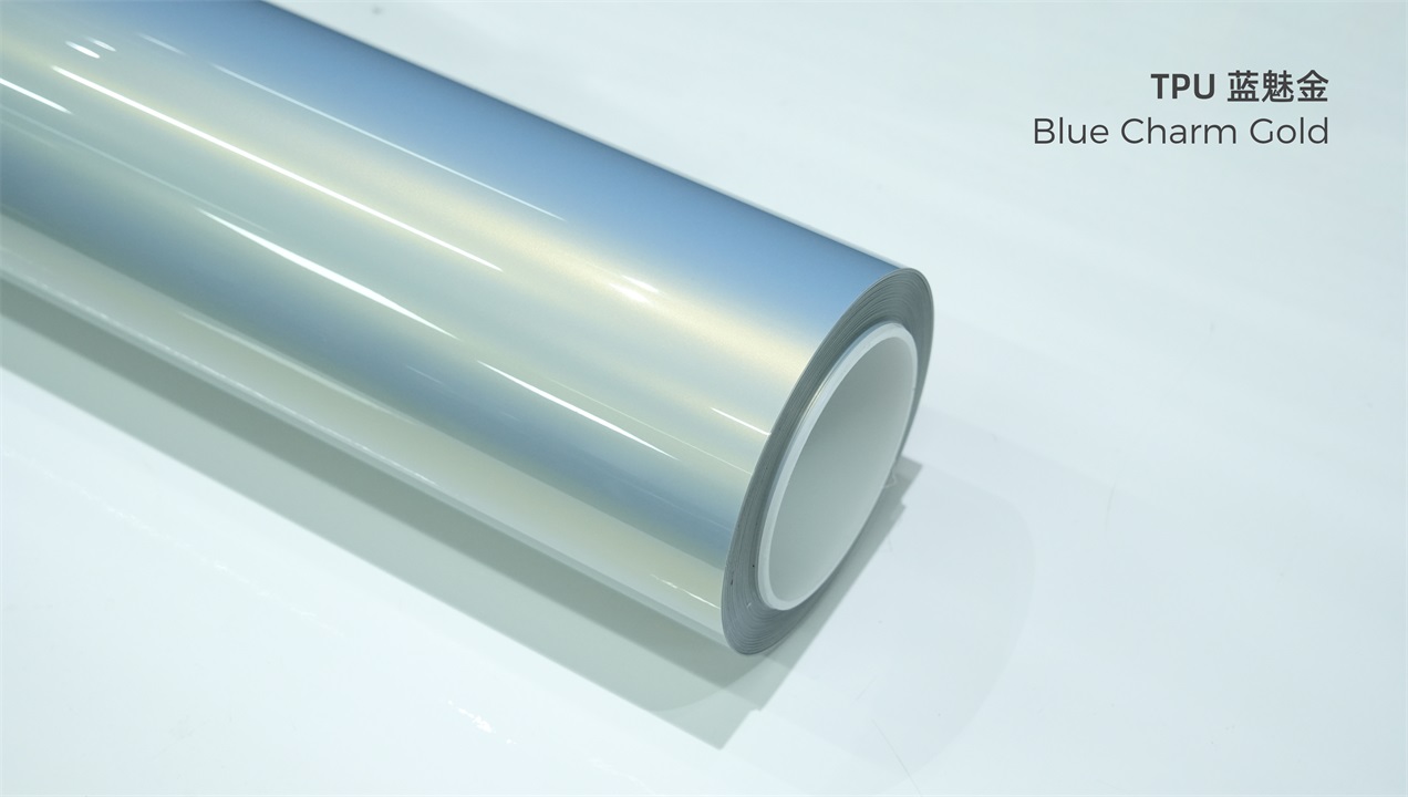 ELOV PPF-CP318 Blue Charm Gold color paint protection film roll
