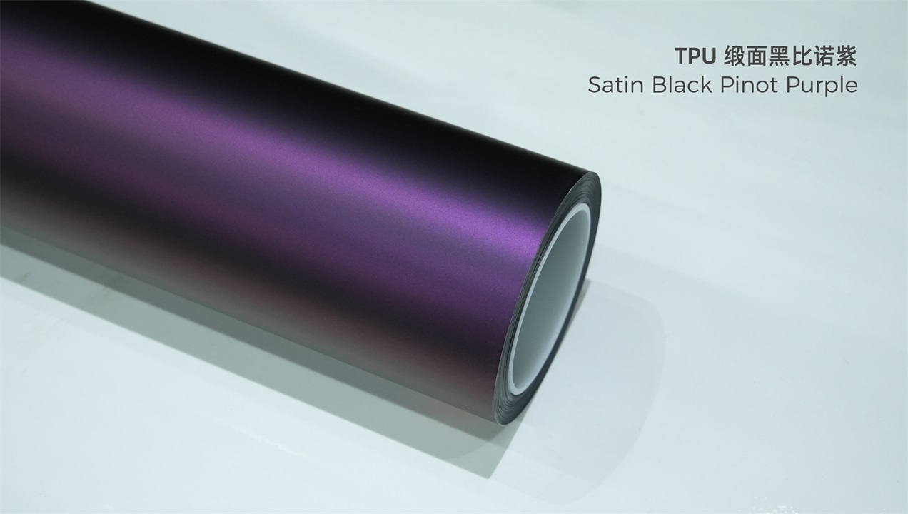 ELOV PPF-CP321 Satin Black Pinot Purple color paint protection film roll