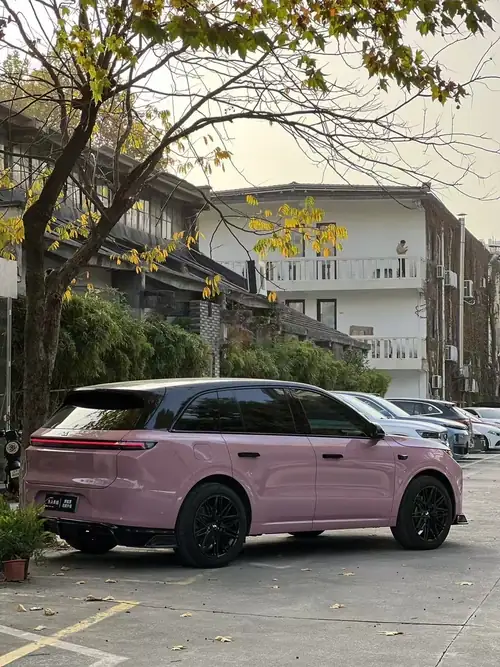 ELOV PPF-CP001 Oolong Milk Tea Powder color PPF application on pink SUV - image 3