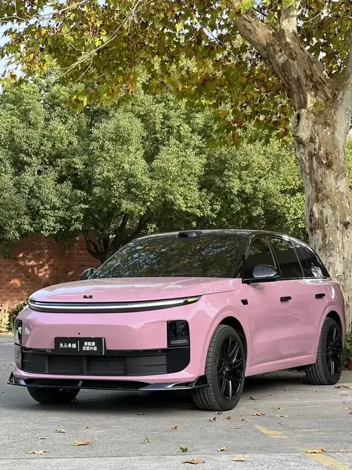 ELOV PPF-CP001 Oolong Milk Tea Powder color PPF application on pink SUV - image 4
