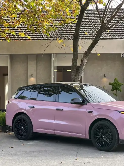ELOV PPF-CP001 Oolong Milk Tea Powder color PPF application on pink SUV - image 5