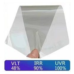 Ceramic light blue window film