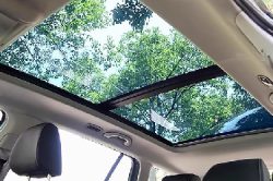 Blue Ice Armor Sunroof Film inside view